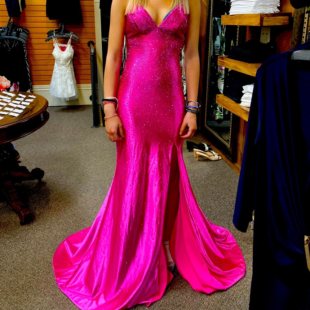 Pink prom dress